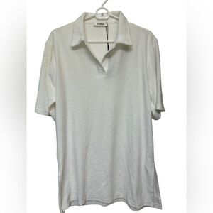 4th Reckless White Terrycloth Collared Polo Dress Beach coverup NWT